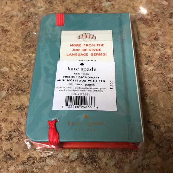 Kate Spade Mini Notebook with Pen - Picture 4 of 6